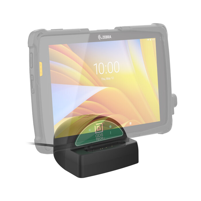 RAM MOUNT RAM-GDS-DOCK-D9U RAM monteert GDS Desktop Dock (laagprofiel) met stroomvoorziening voor (grote) tablets - in IntelliSkin beschermhoes - USB-C connector