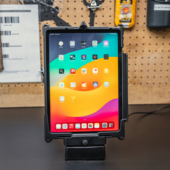 RAM MOUNT RAM-GDS-DOCK-D9U RAM monteert GDS Desktop Dock (laagprofiel) met stroomvoorziening voor (grote) tablets - in IntelliSkin beschermhoes - USB-C connector