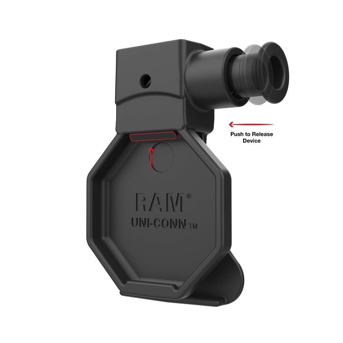 RAM MOUNT RAM-HOL-BC-U1U RAM montiert Gürtelklammerhalter mit Entriegelknopf für GDS Uni-Conn? Knopf