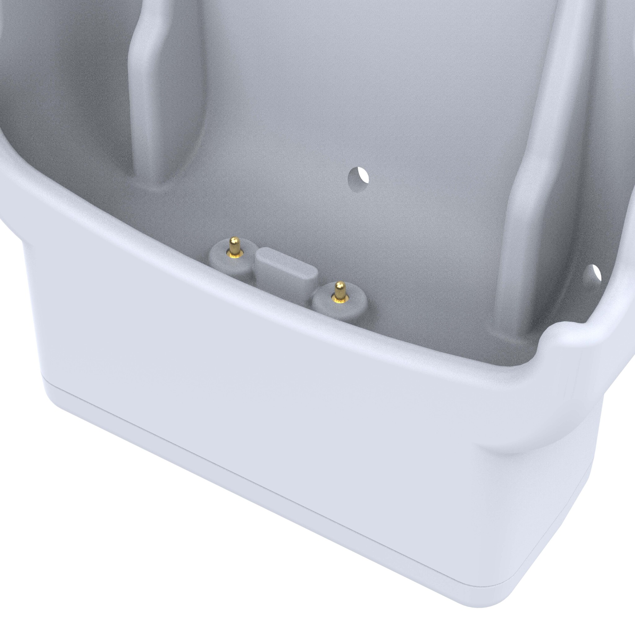 RAM MOUNT RAM-HOL-ZE39-GRY Supporto sagomato RAM Mounts per Zebra HC20 e HC50 - Pogo-Pins - Connettore CC da 5,5 mm - Grigio chiaro