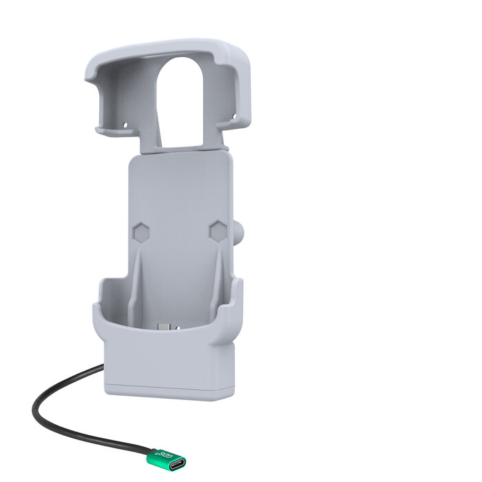 RAM MOUNT RAM-HOL-ZE39-C-GRY Support RAM Mounts Form-Fit pour alimentation USB-C Zebra HC20 et HC50 - Gris