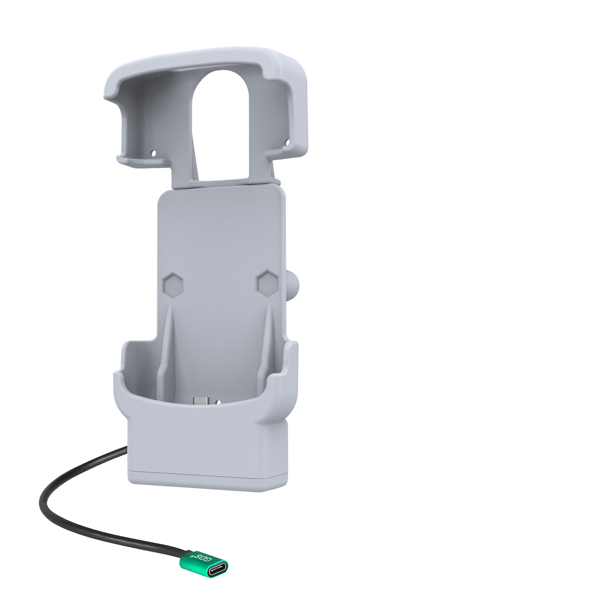RAM MOUNT RAM-HOL-ZE39-C-GRY Soporte RAM Mounts Form-Fit para Zebra HC20 y HC50 - Fuente de alimentación USB-C - Gris