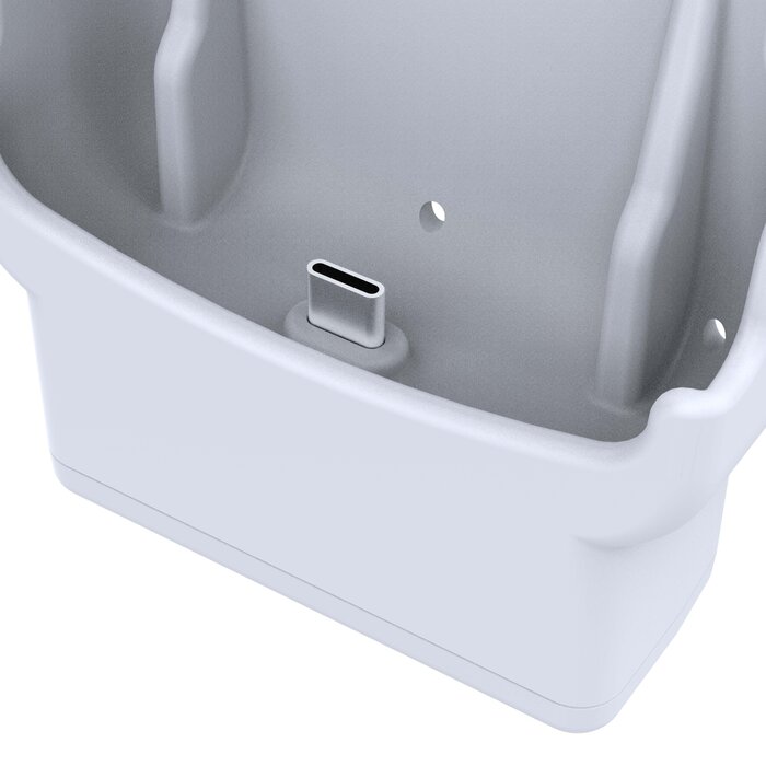 RAM MOUNT RAM-HOL-ZE39-C-GRY Supporto sagomato RAM Mounts per alimentatore USB-C Zebra HC20 e HC50 - Grigio