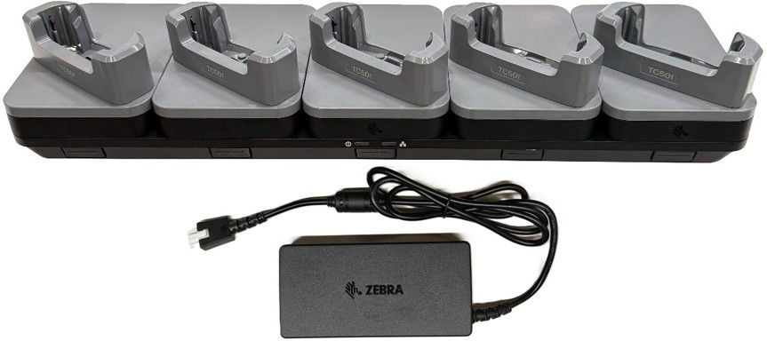 Zebra CRD-TC5A-5SE5D-1 Zebra laad-/communicatiestation, 5 slots, ethernet