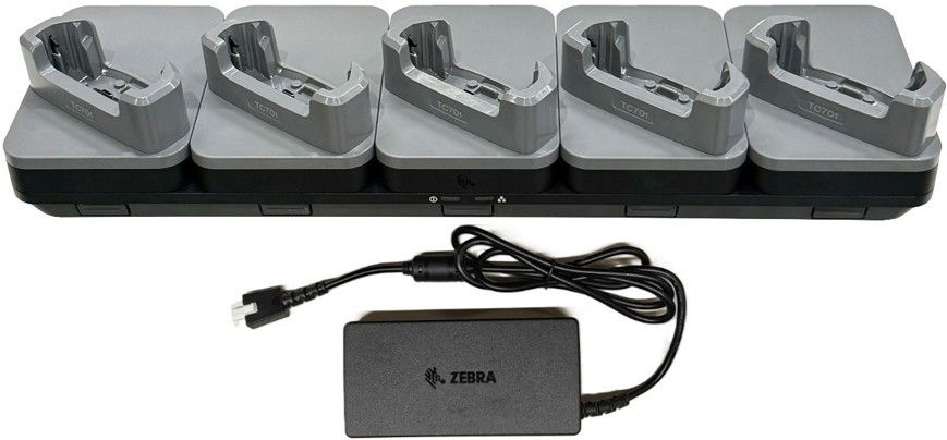 Zebra CRD-TC7A-5SE5D-1 Zebra laad-/communicatiestation, 5 slots, ethernet