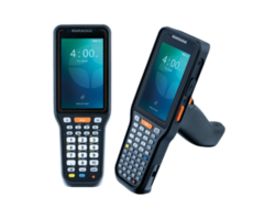 DATALOGIC Datalogic Skorpio X45 Handheld, 4' display, Android, 6GB RAM/128GB, 2D Standard Range, 48-key Alphanumeric, 5G, GPS, Wi-Fi 6E, Bluetooth, NFC, Pistol Grip, IP65/IP67, MIL-STD 810H.
