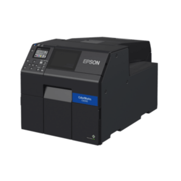 EPSON Epson ColorWorks C6000 Series colour label printer, 112 mm media, 85 mm/s, cutter, Ethernet, USB, black