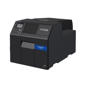 EPSON Impresora de etiquetas a color Epson ColorWorks C6000 Series, 112 mm de soporte, 85 mm/s, cortador, Ethernet, USB, negro
