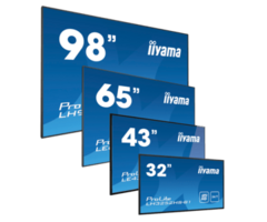 IIYAMA iiyama ProLite LFDs LH5560UHS-B2AG, 54,6', 4K UHD, 500cd, Pantalla TFT, HDMI, RS232, VESA 400x300mm, Negro, QSG