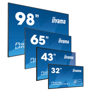 IIYAMA iiyama ProLite LFDs, 4K, USB, RS232, Ethernet, WLAN, Android, Kit (RS232), schwarz