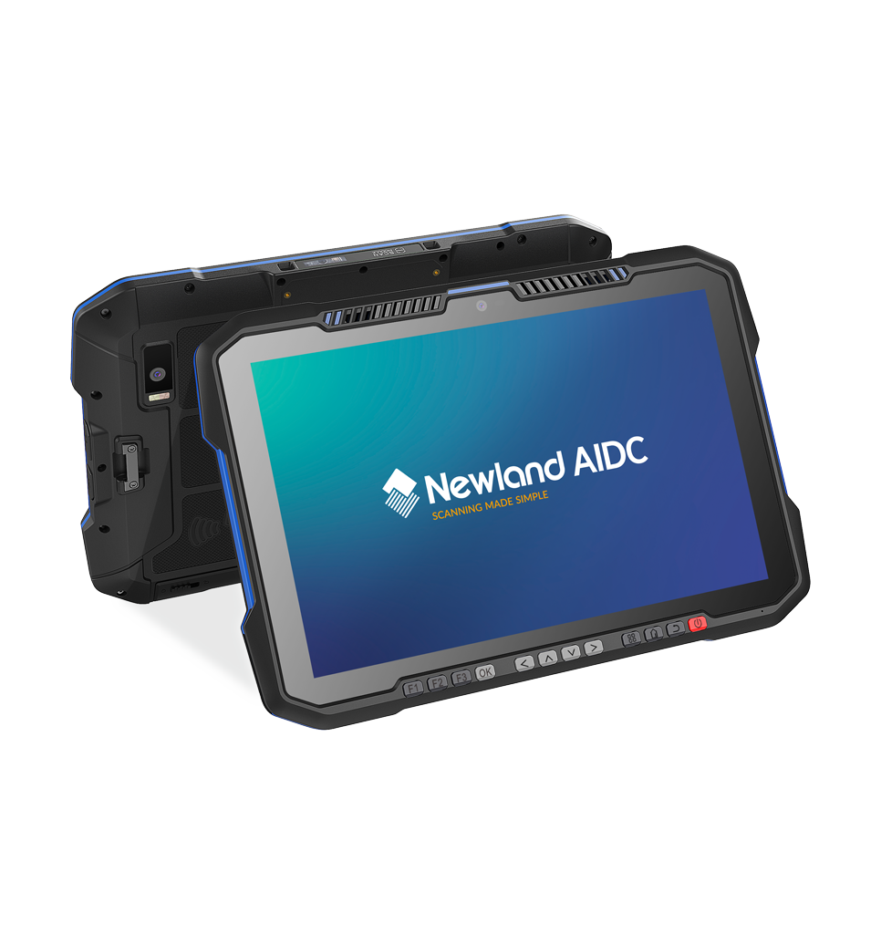 Newland Newland Newland NQuire 10 Trygon, Tablette PC, 10,1', 2D, Android 15, 4 Go RAM, 64 Go Flash, appareil photo 13MP, IP65, blanc