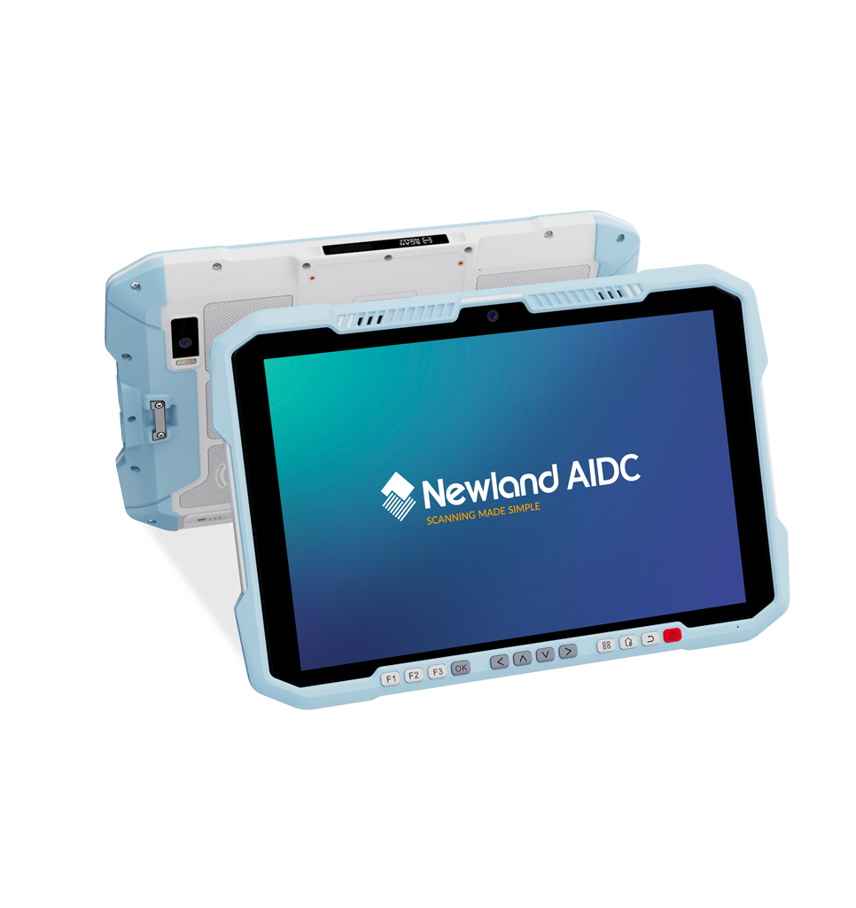 Newland Newland Newland NQuire 10 Trygon, Tablette PC, 10,1', 2D, Android 15, 4 Go RAM, 64 Go Flash, appareil photo 13MP, IP65, blanc