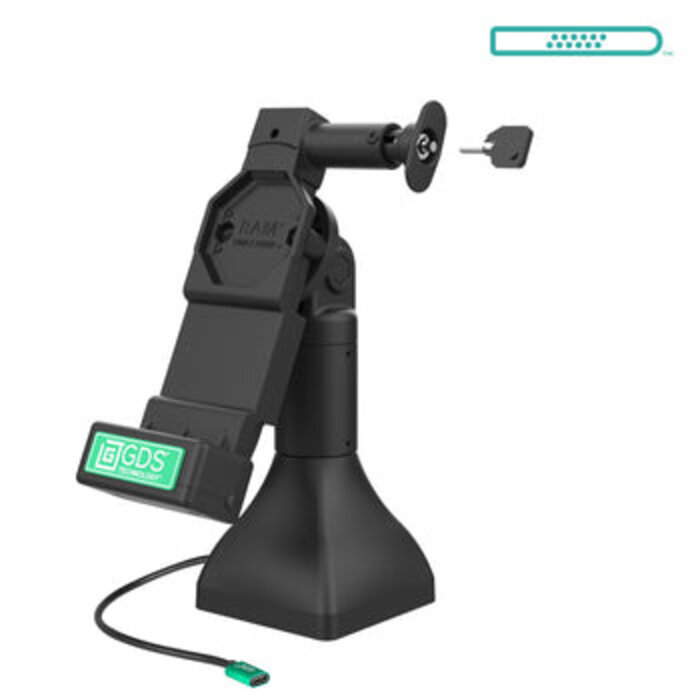 RAM MOUNT Base de montaje RAM® Uni-Conn? de 7' con bloqueo y USB-C