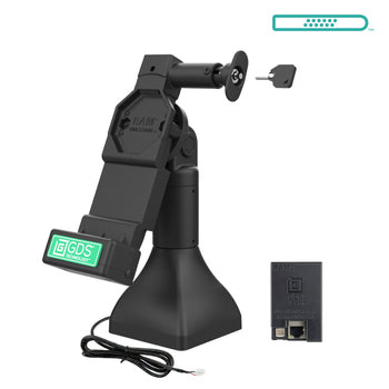RAM MOUNT GDS® Uni-Conn? Base de pedestal bloqueable de 7' con PoE