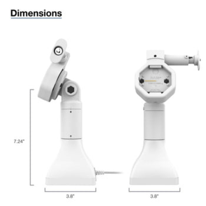 RAM MOUNT Base giratoria GDS® Uni-Connâ?¢ con alimentación de 7' y bloqueo con USB-C - gris claro