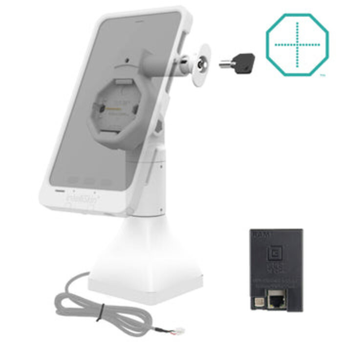 RAM MOUNT RAM Mounts GDS® Uni-Connâ?¢ Powered 7' Locking Pedestal Dock with PoE - light gray