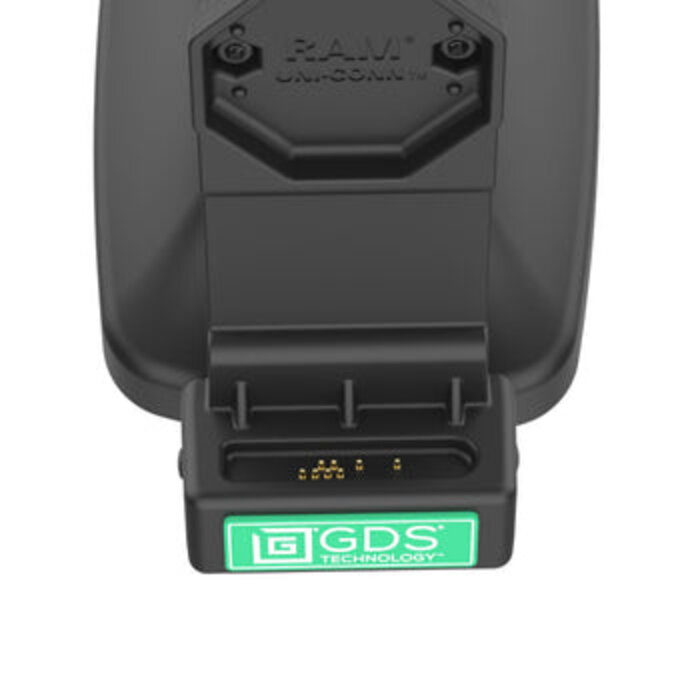 RAM MOUNT Base de carga con bloqueo basculante y giratorio GDS® Uni-Conn? con USB-C