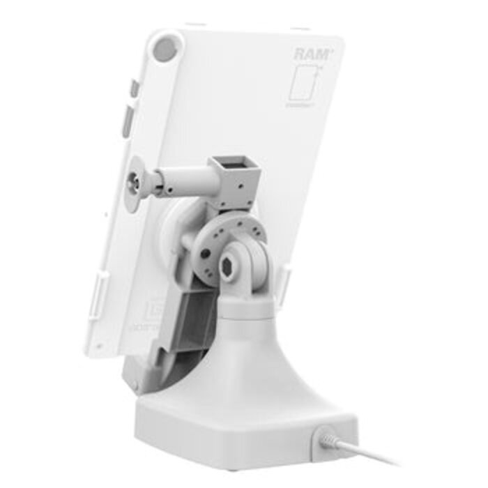RAM MOUNT GDS® Uni-Connâ?¢ Locking Tilt & Swivel Dock with USB-C - light gray