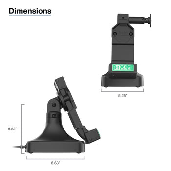 RAM MOUNT Base de carga GDS® Uni-Conn? con bloqueo, inclinación y giro y PoE