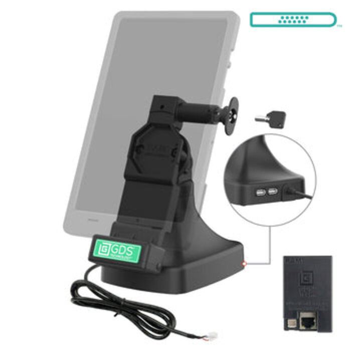 RAM MOUNT Socle de verrouillage inclinable et pivotant Uni-Connâ?¢ avec PoE + données GDS®