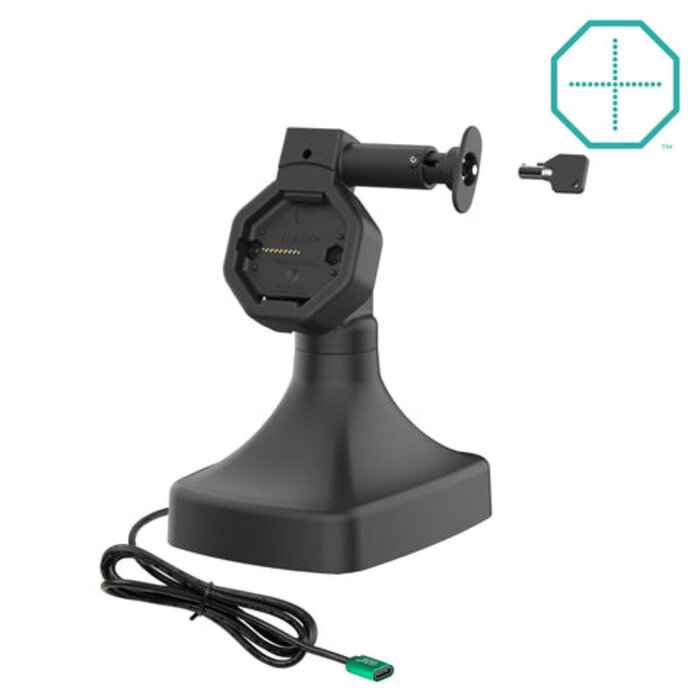 RAM MOUNT Supporto di bloccaggio inclinabile e girevole alimentato Uni-Connâ?¢ con USB-C