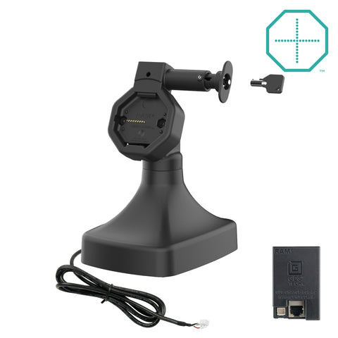 RAM MOUNT Base GDS® Uni-Connâ?¢ con bloqueo motorizado, inclinación y giro con PoE