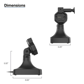 RAM MOUNT Base GDS® Uni-Connâ?¢ con bloqueo motorizado, inclinación y giro con PoE