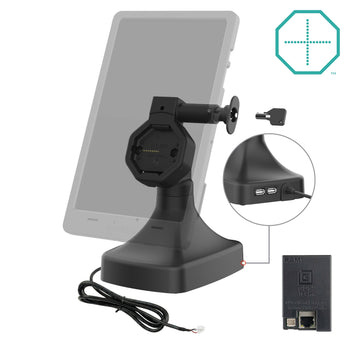 RAM MOUNT Support de verrouillage inclinable et pivotant alimenté GDS® Uni-Connâ?¢ avec PoE + données