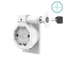 RAM MOUNT Station d'accueil murale verrouillable alimentée Uni-Conn? GDS® avec PoE - Gris clair