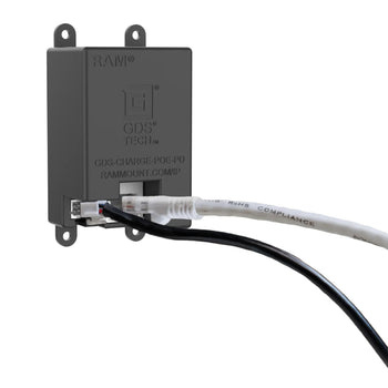 RAM MOUNT Base de pared GDS® Uni-Connâ?¢ con bloqueo de alimentación y PoE - Gris claro