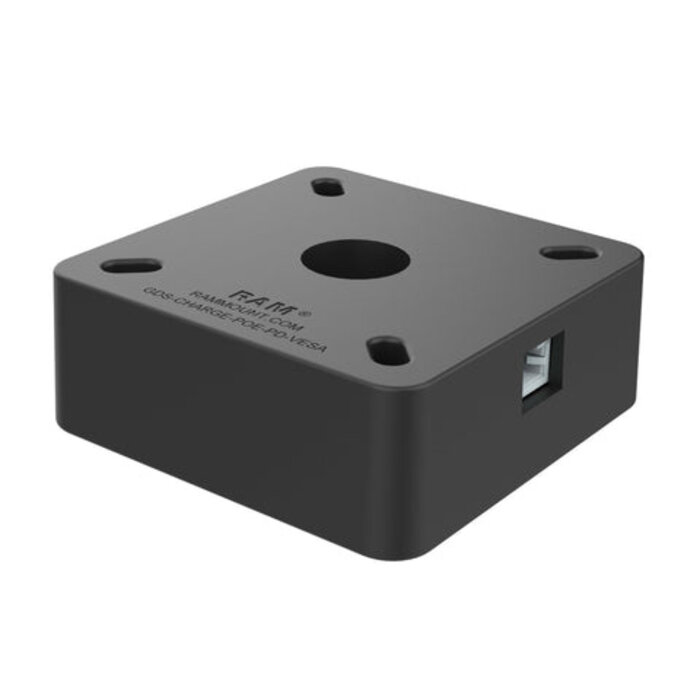 RAM MOUNT RAM Mounts Módulo de alimentación PoE a Power Delivery - VESA 75x75 mm - Interfaces JST/RJ45
