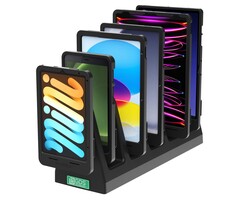 RAM MOUNT RAM Mounts 6-fach GDS Uni-Conn Tisch-Ladestation für Tablets in IntelliSkin Schutzhülle - mit RJ45 Schnittstelle
