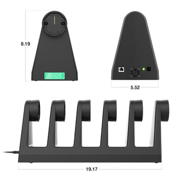 RAM MOUNT RAM Mounts 6-fach GDS Uni-Conn Docking Station da tavolo per tablet in custodia protettiva IntelliSkin - con interfaccia RJ45