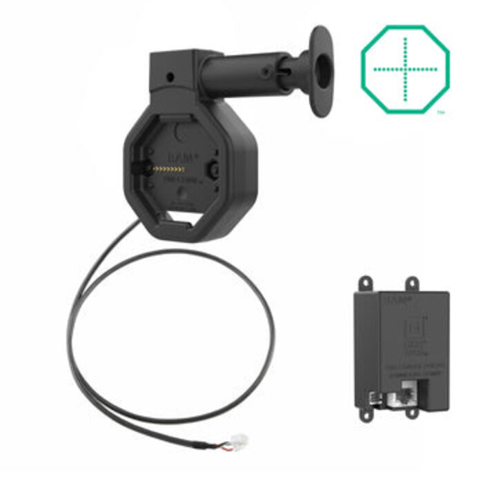 RAM MOUNT GDS® Uni-Conn? Powered PoE Dock con botón de liberación