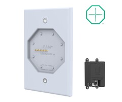 RAM MOUNT GDS® Uni-Conn? Base de pared de perfil bajo con alimentación y PoE - gris claro