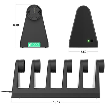 RAM MOUNT RAM Mounts 6-fach GDS Uni-Conn estación de carga de mesa para tabletas en funda protectora IntelliSkin