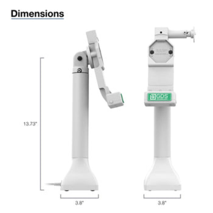 RAM MOUNT Base de pedestal con bloqueo Uni-Conn? de 14' GDS®, con USB-C - gris claro