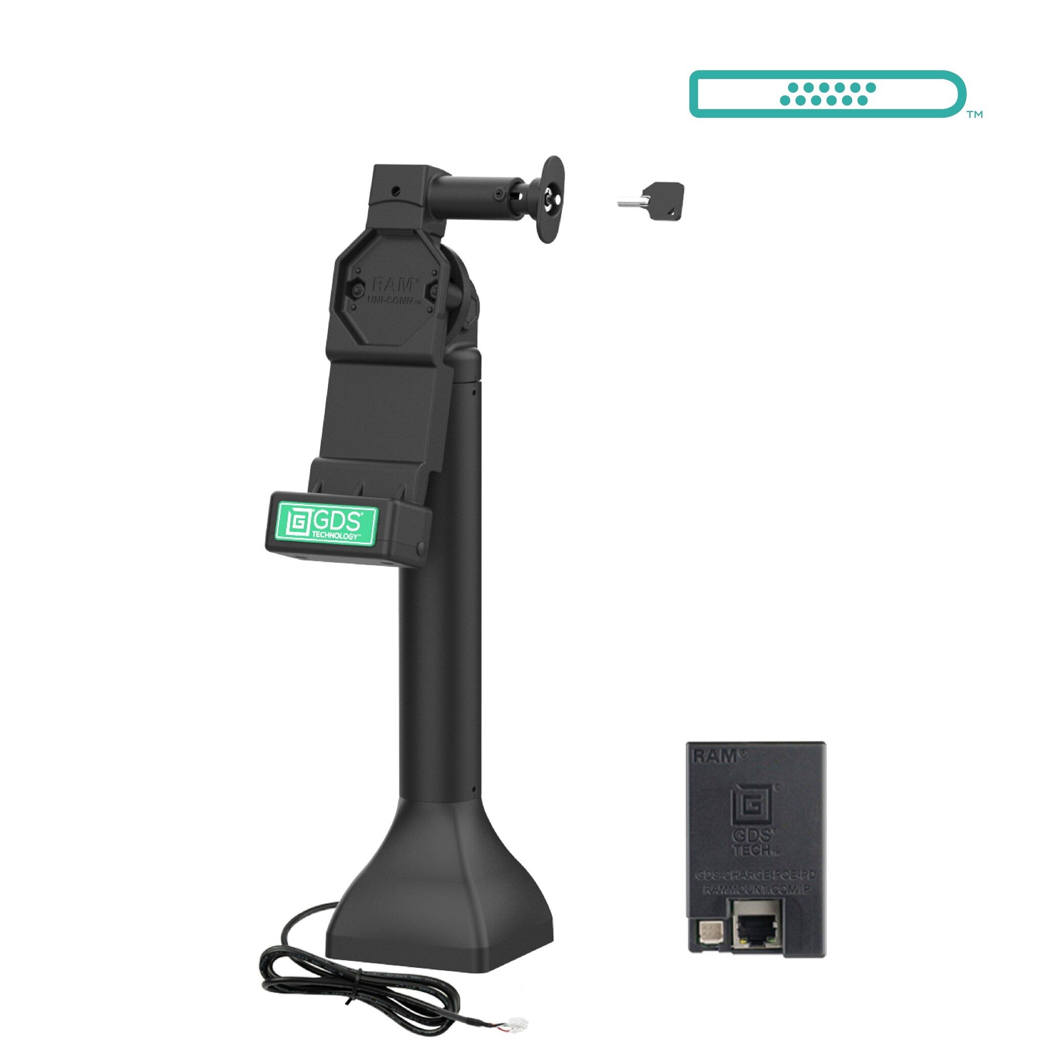 RAM MOUNT Rampe de fixation verrouillable Uni-Connâ?¢ 14' avec PoE