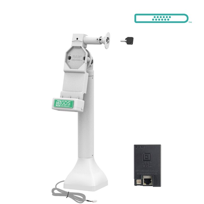 RAM MOUNT Support de verrouillage Uni-Connâ?¢ GDS® 14' avec PoE - gris clair