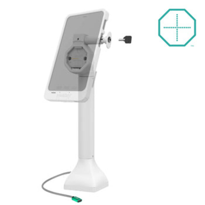 RAM MOUNT Support pour piédestal verrouillable alimenté GDS® Uni-Connâ?¢ 14' avec USB-C - gris clair