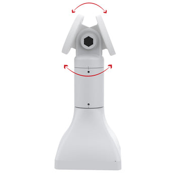 RAM MOUNT Supporto RAM Mounts da 7' - Schema AMPS a 2/4 fori, orientabile/inclinabile di 180 gradi, grigio chiaro
