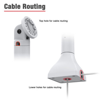 RAM MOUNT Supporto RAM Mounts da 7' - Schema AMPS a 2/4 fori, orientabile/inclinabile di 180 gradi, grigio chiaro