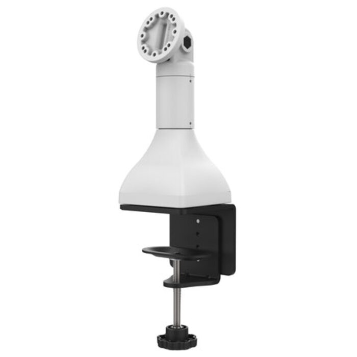 RAM MOUNT RAM Mounts 7' Pedestal Mount (light gray) with C-Clamp Base - 2-/4-Hole AMPS, Swivel & Tilt, Clamp Range 0'-4'