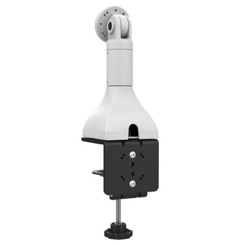 RAM MOUNT RAM Mounts Pied d'établi 7' (gris clair) avec base pince en C - 2-/4 trous AMPS, pivotant et inclinable, plage de serrage 0'-4
