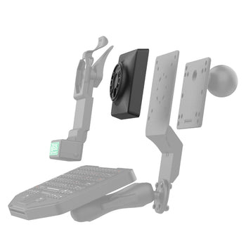 RAM MOUNT Plaque adaptatrice RAM Mounts 100 mm et 75 mm VESA vers grille de trous AMPS - 2 / 4 trous AMPS