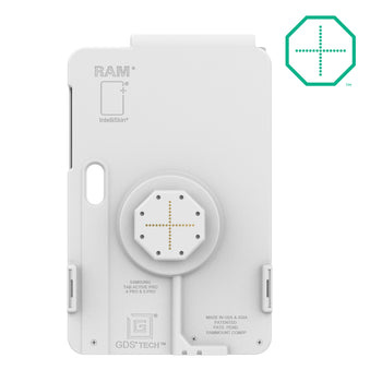 RAM MOUNT RAM Mounts IntelliSkin Thin-Case Ladeschutzhülle für Samsung Galaxy Tab Active5 Pro & 4 Pro - Rückseitige Pogo-Pads - Externer USB-C Anschluss - GDS-Technologie - Hellgrau