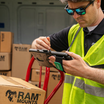 RAM MOUNT RAM Mounts GDS Uni-Conn Adaptador con correa de mano para fundas IntelliSkin - Juego de tornillos