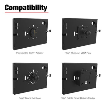 RAM MOUNT RAM Mounts Safe-Case for Samsung Galaxy Tab S9 & S9 FE - Key-Lock, several Hole Pattern