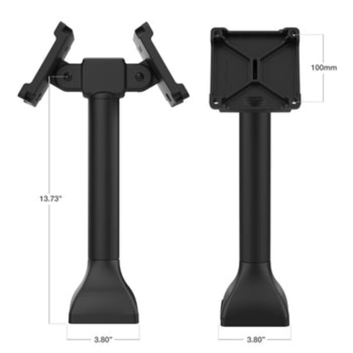 RAM MOUNT Base de pie RAM Mounts (14 pulgadas) - dos soportes VESA de 100x100 mm giratorios 180°