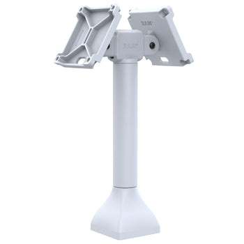 RAM MOUNT RAM Mounts Base (14 pulgadas) - dos soportes VESA de 100x100 mm giratorios 180°, gris claro